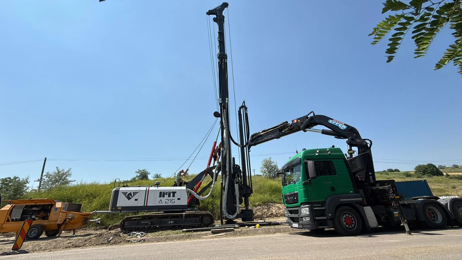 Șantier modernizare drum județean DJ 282 Botoșani