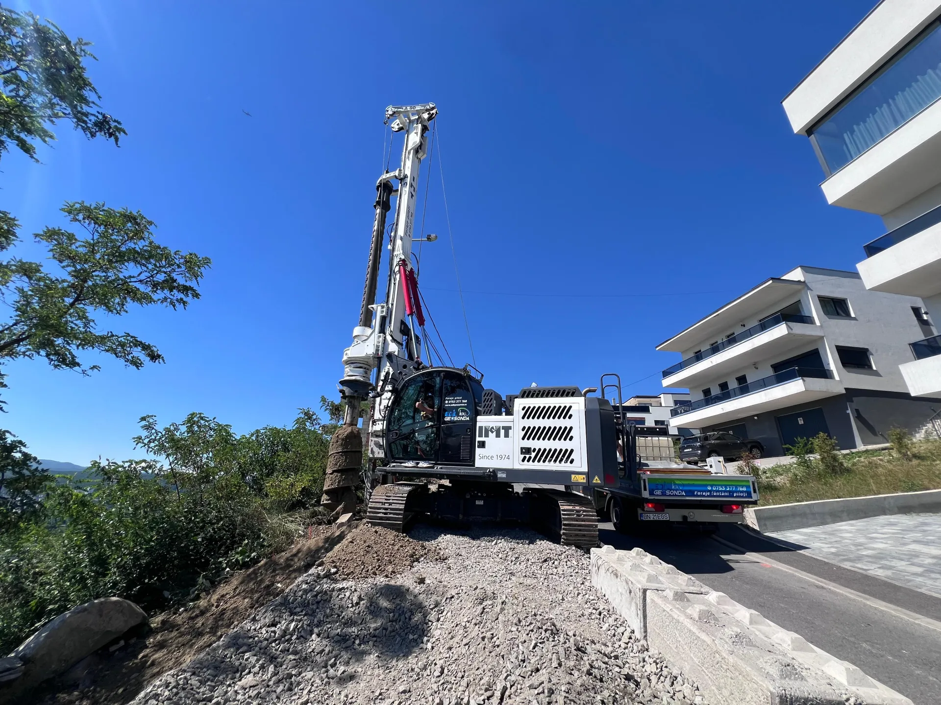 Foraje piloți locuință semicolectivă Cluj-Napoca - Edil Geosonda